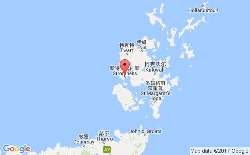 斯特罗姆内斯港港口位置