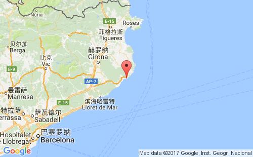 帕拉莫斯港港口位置