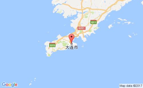 大连港港口位置
