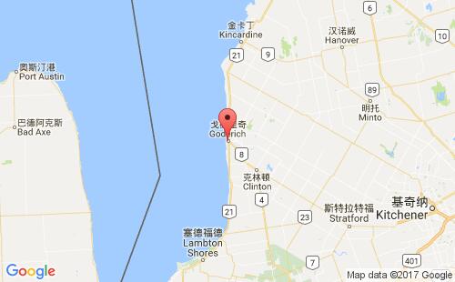 戈德里奇港港口位置