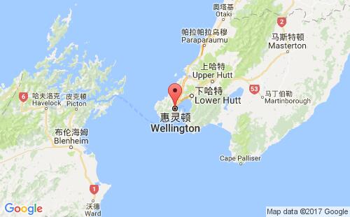 惠灵顿港港口位置