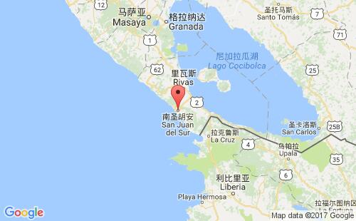 南圣胡安港港口位置