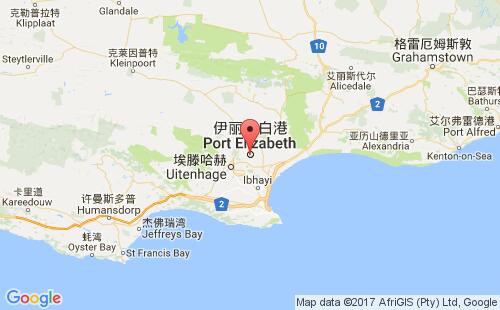 伊丽莎白港港港口位置