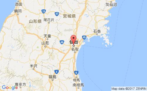 仙台港港口位置