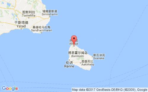 阿灵厄港港口位置
