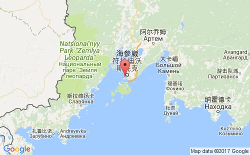海参崴商港港港口位置