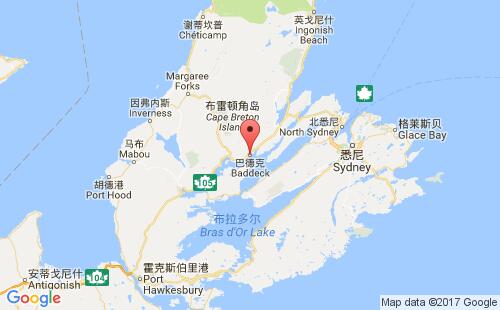 巴德克港港口位置