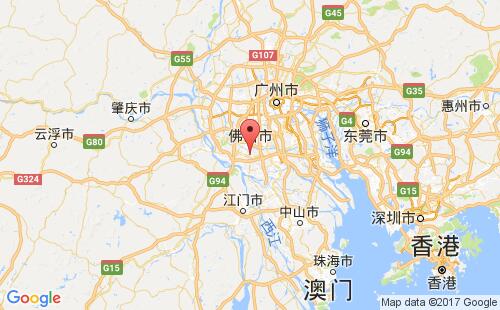 勒流,顺德港港口位置