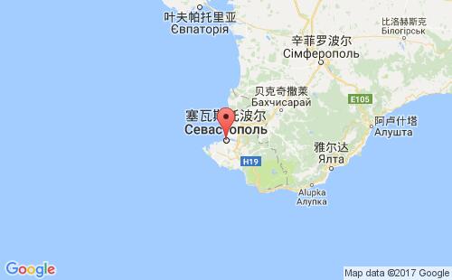 塞瓦斯托波尔,克里米亚港港口位置