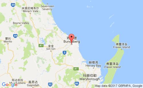 班达伯格港港口位置