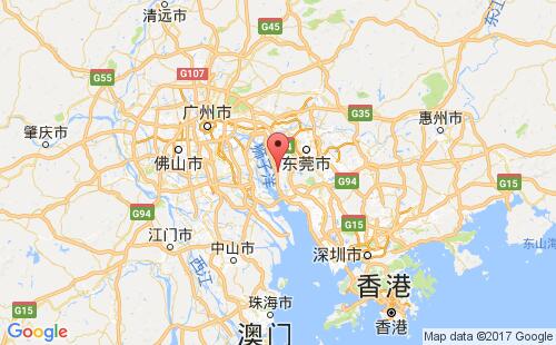 沙田,东莞港港口位置