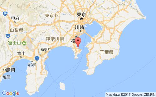 横须贺港港口位置