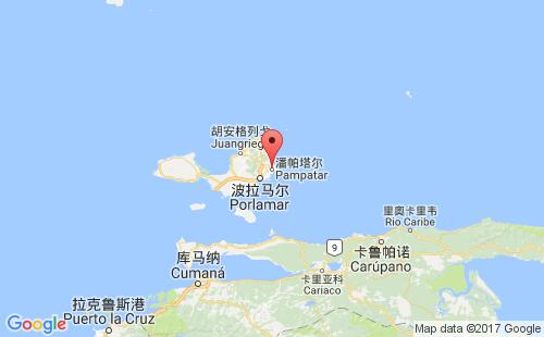 潘帕塔尔港港口位置