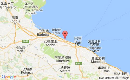 莫尔费塔港港口位置