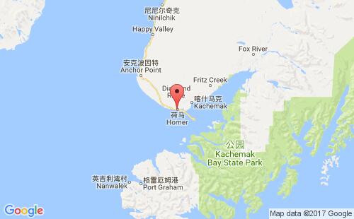 霍梅尔港港口位置