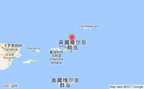 托尔托拉港港口位置