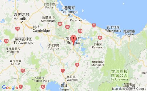 罗托鲁瓦港港口位置
