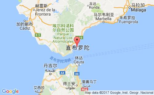直布罗陀港港口位置
