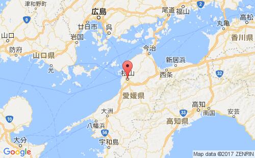松山港港口位置