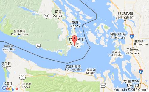埃斯奎莫尔特港港口位置