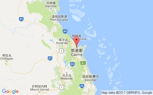 凯恩斯港港口位置