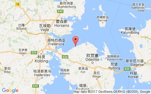 博恩瑟港港口位置