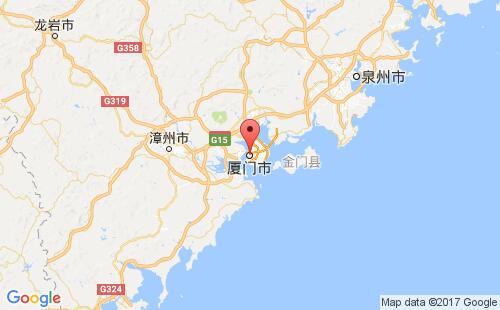 厦门港港口位置