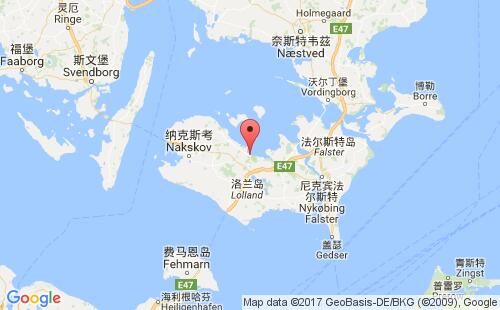 班霍尔姆港港口位置