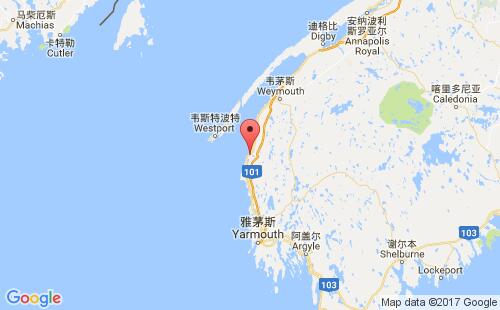 梅泰根港港口位置