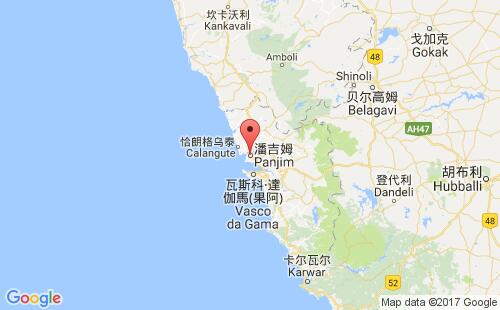 潘吉姆港港口位置