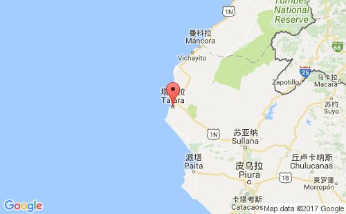 塔拉拉港港口位置