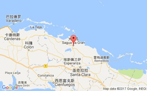 大萨瓜港港口位置