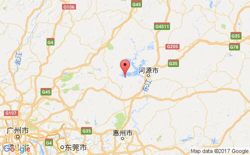 东江,黄埔港港口位置