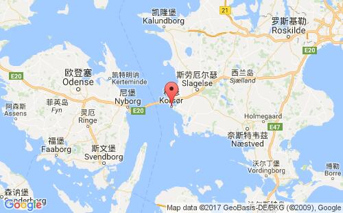 科瑟港港口位置