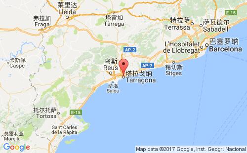 塔拉戈纳港港口位置