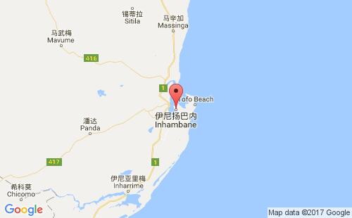 伊尼扬巴内港港口位置