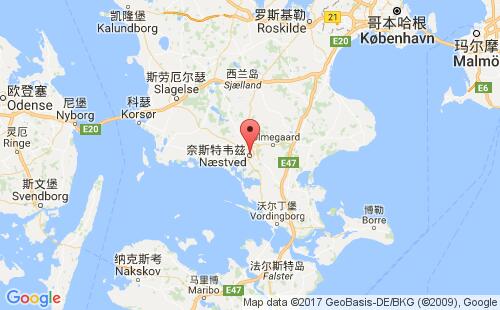 奈斯特韦磁港港口位置
