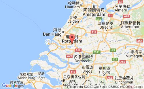 鹿特丹港港口位置