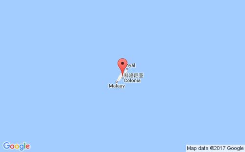 雅浦港港口位置