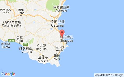 普里奥洛港港口位置