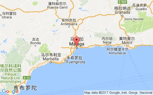 马拉加港港口位置
