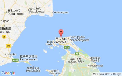 坎凯桑图赖港港口位置