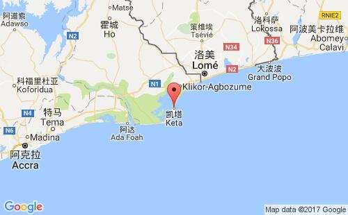 凯塔港港口位置