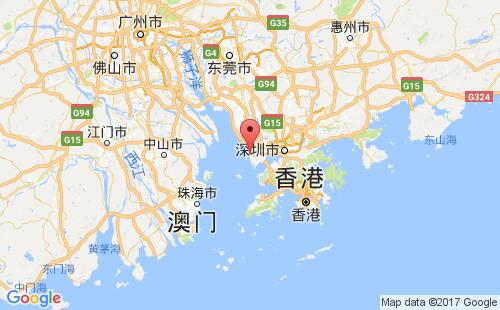 大铲湾,深圳港港口位置