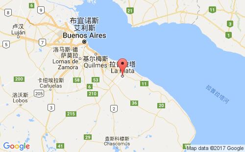 拉普拉塔港港口位置