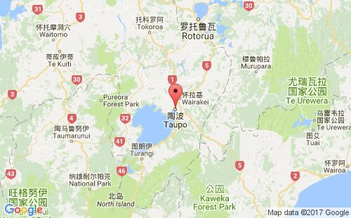 陶波港港口位置
