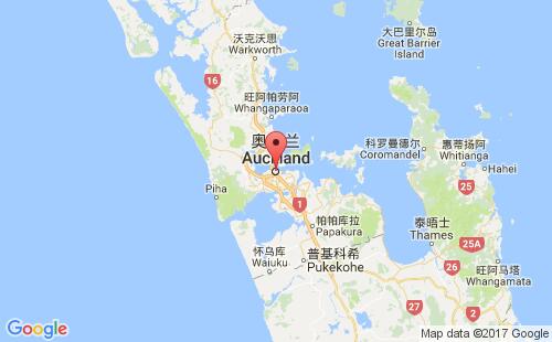 奥克兰港港口位置
