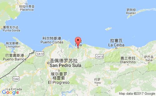 特拉港港口位置
