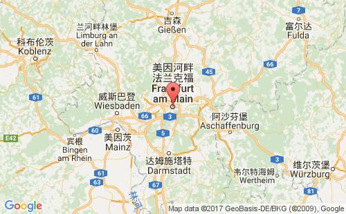 法兰克福港港口位置