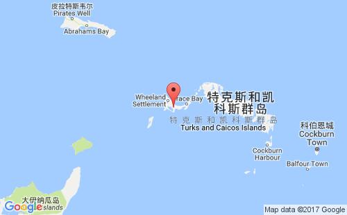 普罗维登西亚莱斯岛港港口位置